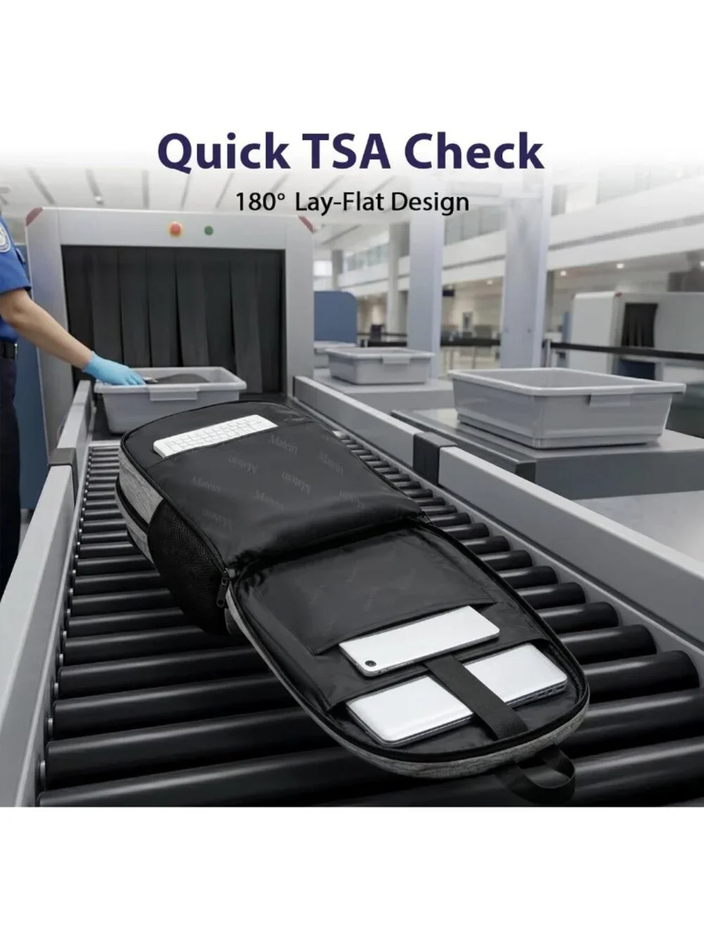 17-Inch TSA Approved Travel Laptop Backpack - Stylish Carry-On Work Bag